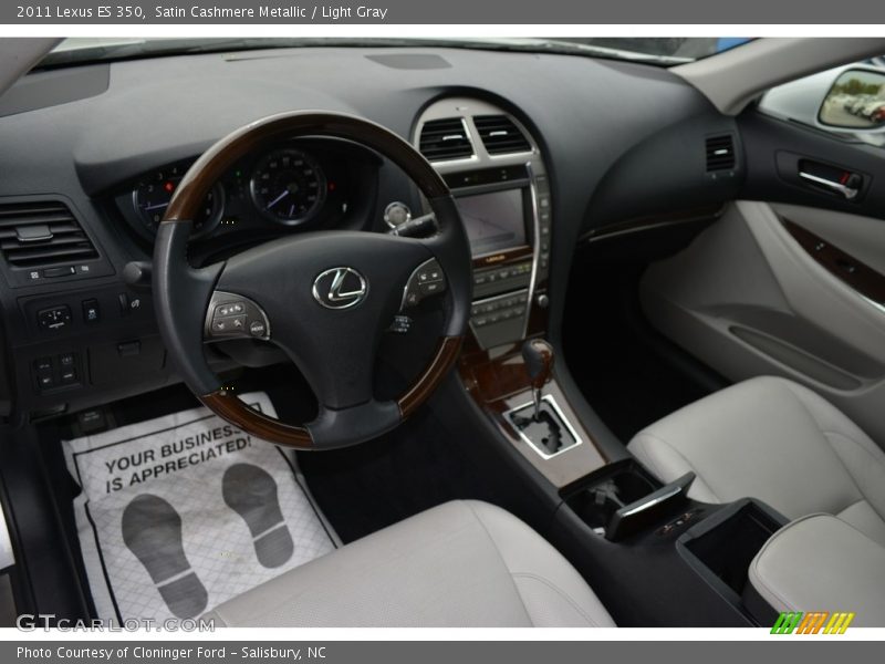 Satin Cashmere Metallic / Light Gray 2011 Lexus ES 350