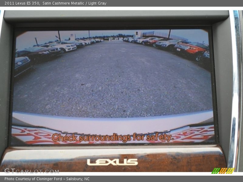 Satin Cashmere Metallic / Light Gray 2011 Lexus ES 350