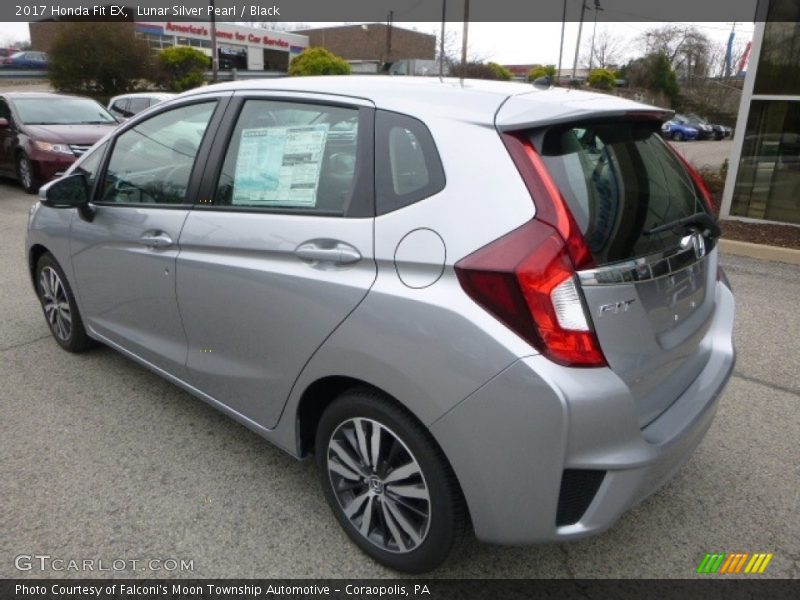 Lunar Silver Pearl / Black 2017 Honda Fit EX
