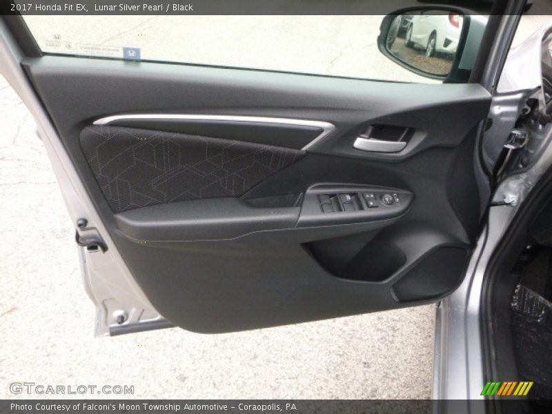 Lunar Silver Pearl / Black 2017 Honda Fit EX