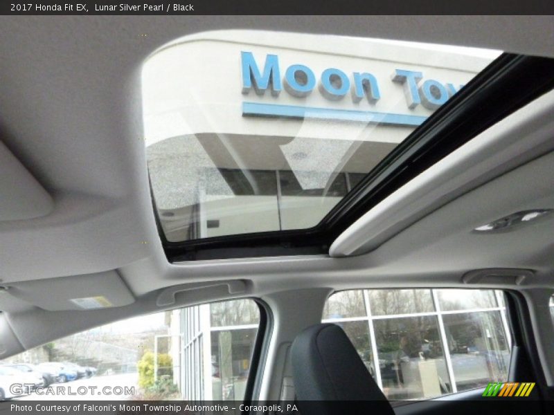 Lunar Silver Pearl / Black 2017 Honda Fit EX