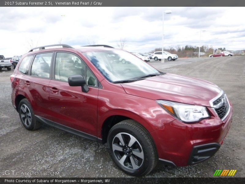 Venetian Red Pearl / Gray 2017 Subaru Forester 2.5i