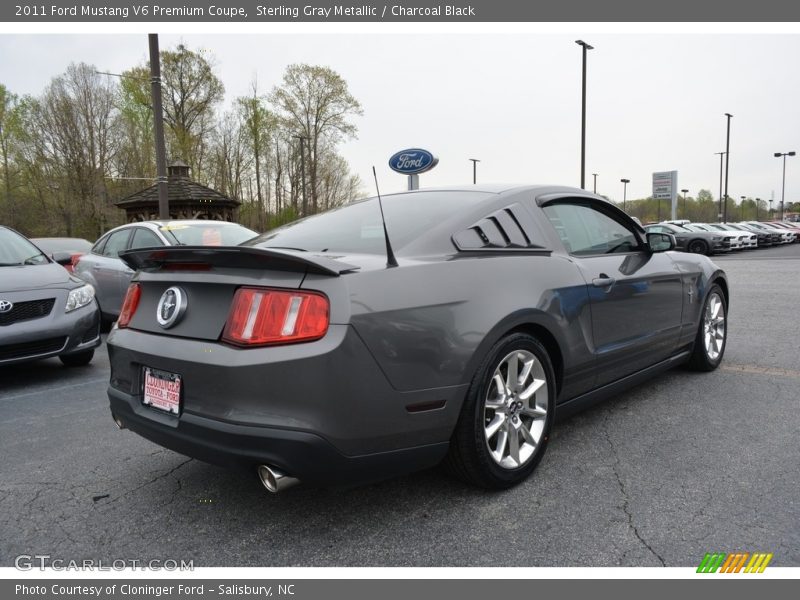 Sterling Gray Metallic / Charcoal Black 2011 Ford Mustang V6 Premium Coupe