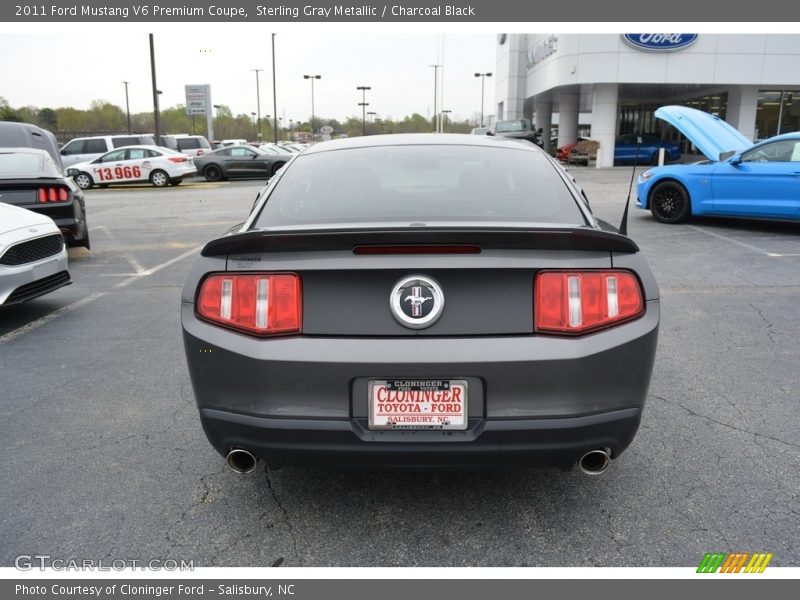 Sterling Gray Metallic / Charcoal Black 2011 Ford Mustang V6 Premium Coupe