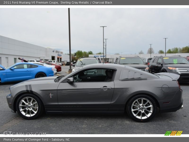 Sterling Gray Metallic / Charcoal Black 2011 Ford Mustang V6 Premium Coupe