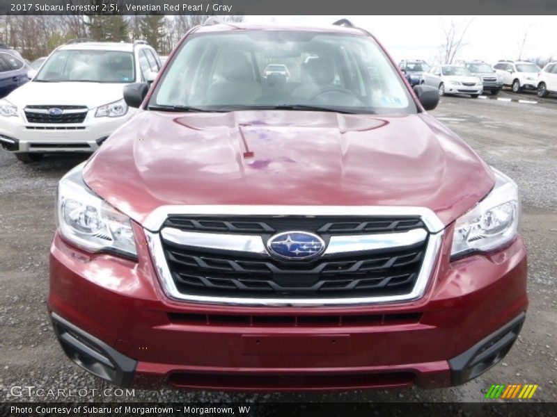 Venetian Red Pearl / Gray 2017 Subaru Forester 2.5i
