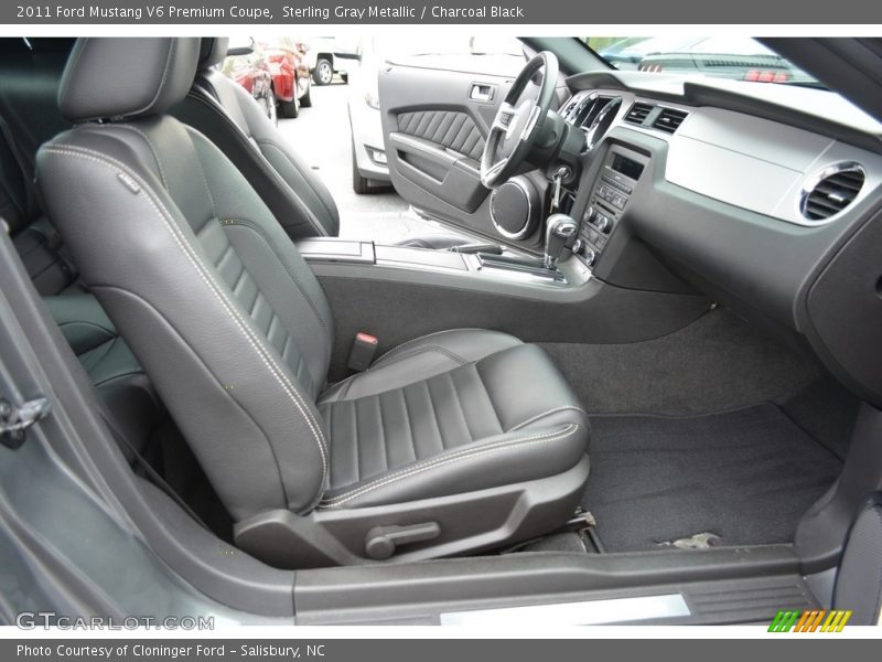Sterling Gray Metallic / Charcoal Black 2011 Ford Mustang V6 Premium Coupe