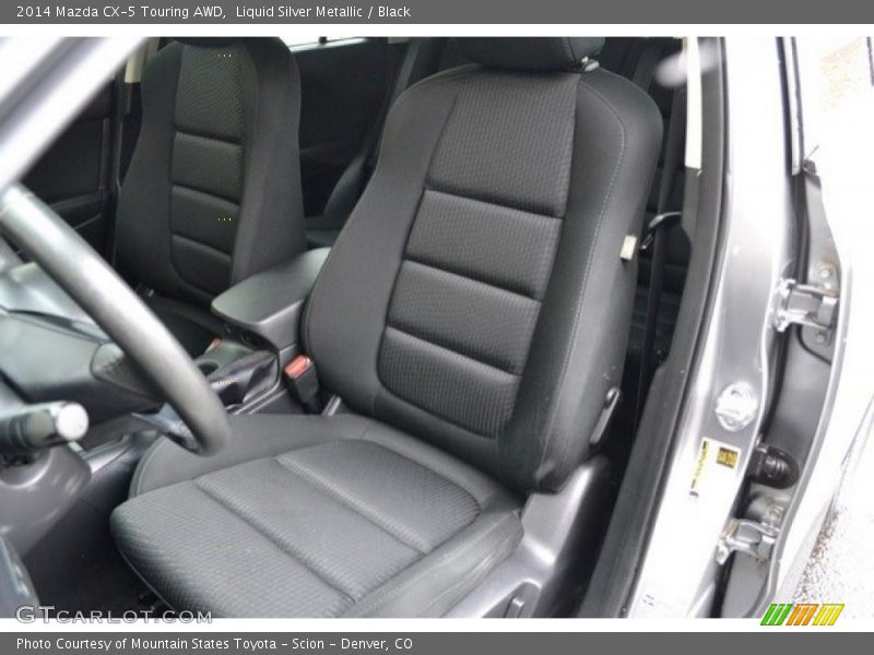 Liquid Silver Metallic / Black 2014 Mazda CX-5 Touring AWD