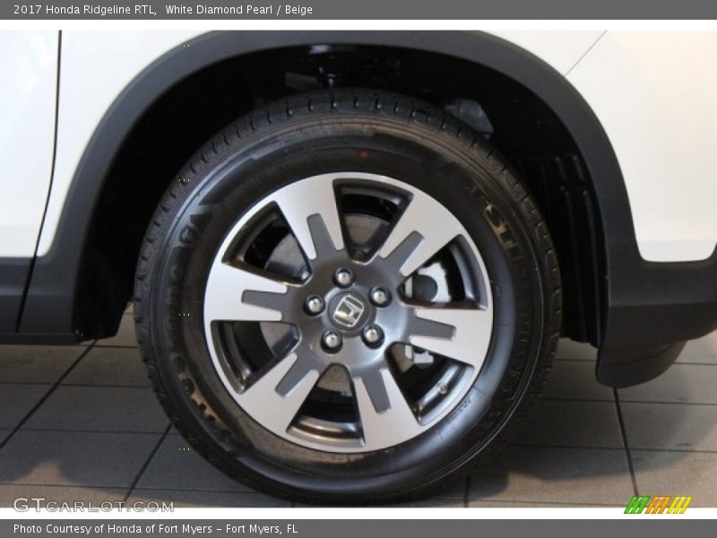 White Diamond Pearl / Beige 2017 Honda Ridgeline RTL