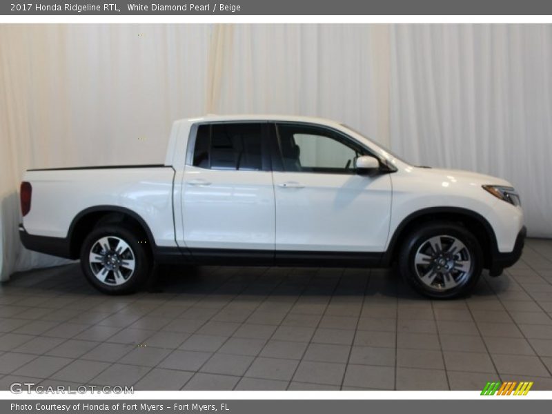 White Diamond Pearl / Beige 2017 Honda Ridgeline RTL