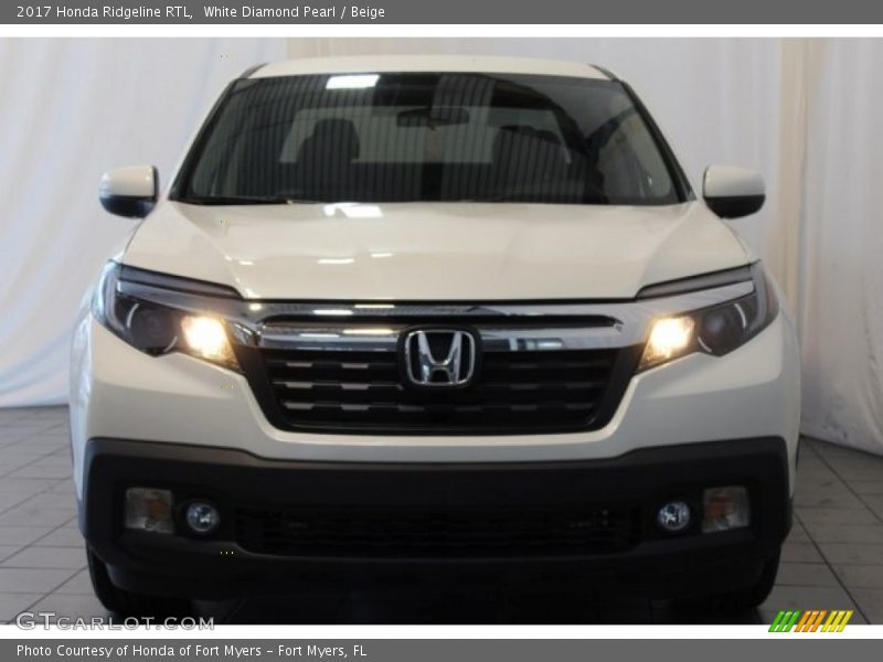White Diamond Pearl / Beige 2017 Honda Ridgeline RTL
