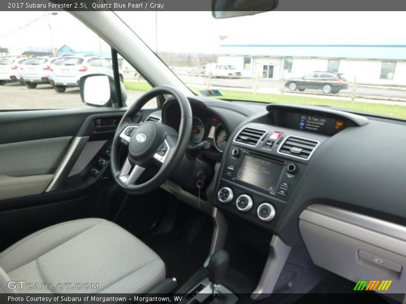 Quartz Blue Pearl / Gray 2017 Subaru Forester 2.5i