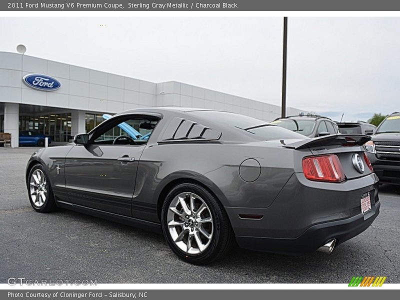 Sterling Gray Metallic / Charcoal Black 2011 Ford Mustang V6 Premium Coupe