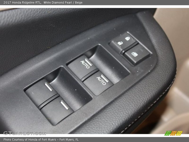 White Diamond Pearl / Beige 2017 Honda Ridgeline RTL