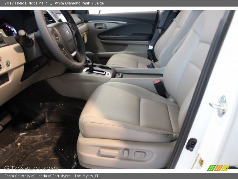 White Diamond Pearl / Beige 2017 Honda Ridgeline RTL