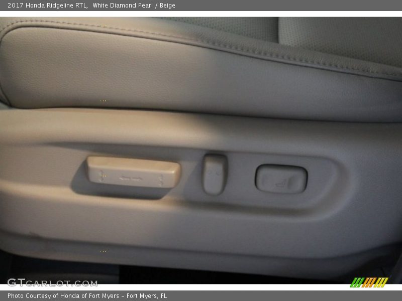 White Diamond Pearl / Beige 2017 Honda Ridgeline RTL