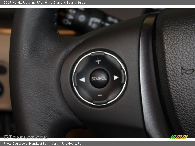 White Diamond Pearl / Beige 2017 Honda Ridgeline RTL