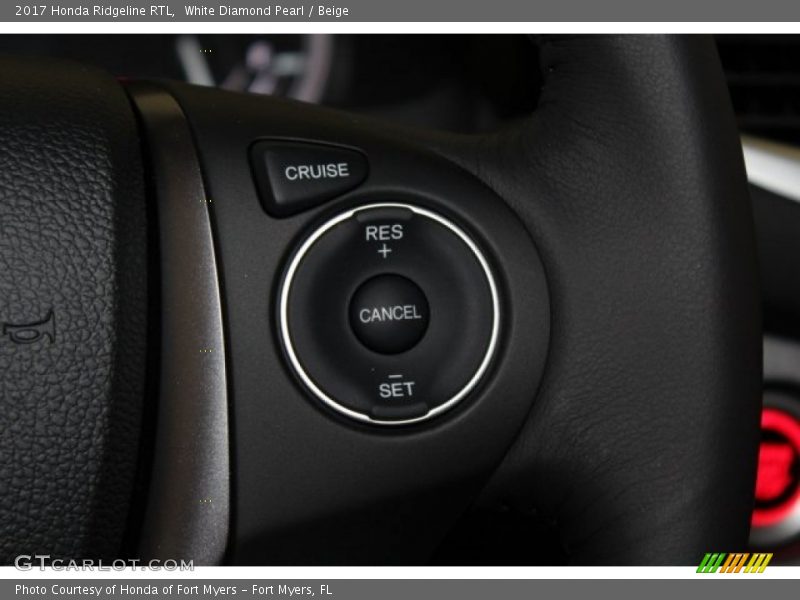 White Diamond Pearl / Beige 2017 Honda Ridgeline RTL