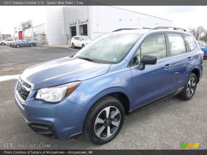 Quartz Blue Pearl / Gray 2017 Subaru Forester 2.5i