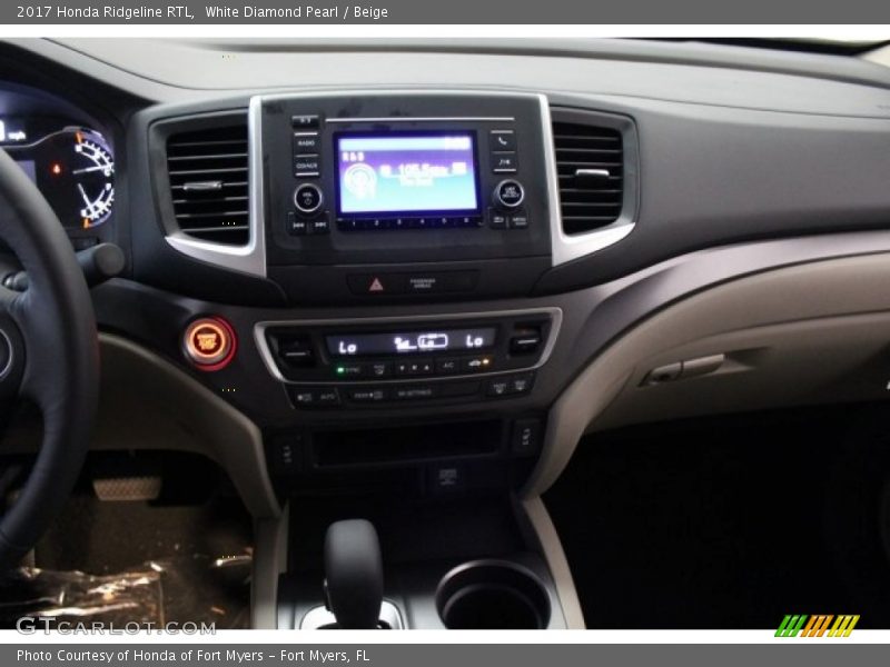 White Diamond Pearl / Beige 2017 Honda Ridgeline RTL