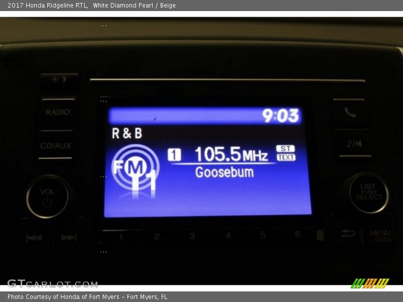 White Diamond Pearl / Beige 2017 Honda Ridgeline RTL