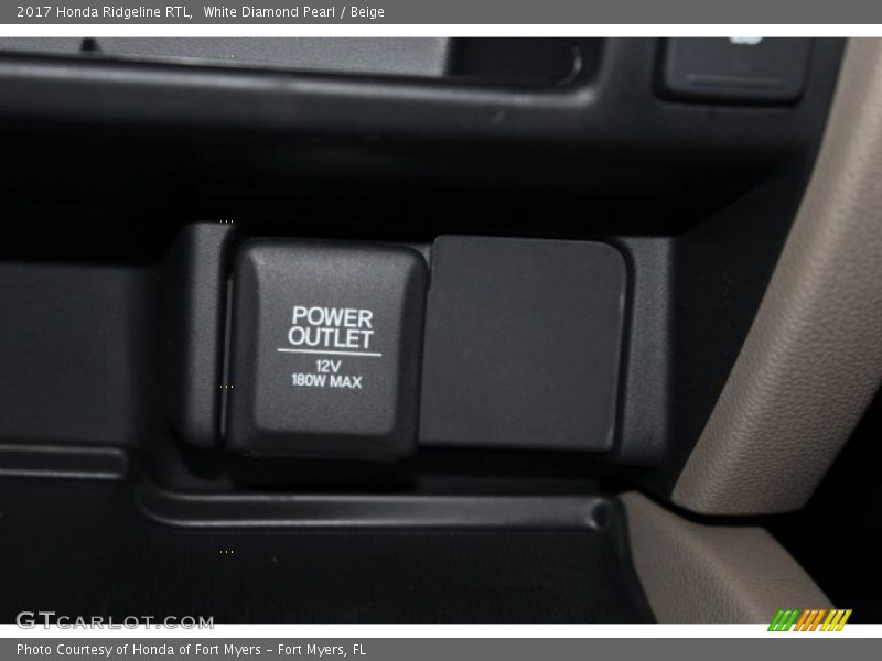 White Diamond Pearl / Beige 2017 Honda Ridgeline RTL