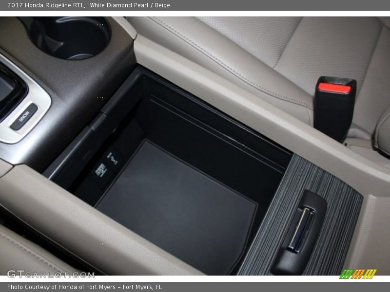 White Diamond Pearl / Beige 2017 Honda Ridgeline RTL
