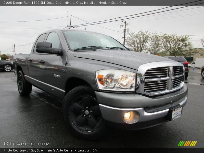 Mineral Gray Metallic / Medium Slate Gray 2008 Dodge Ram 1500 SLT Quad Cab