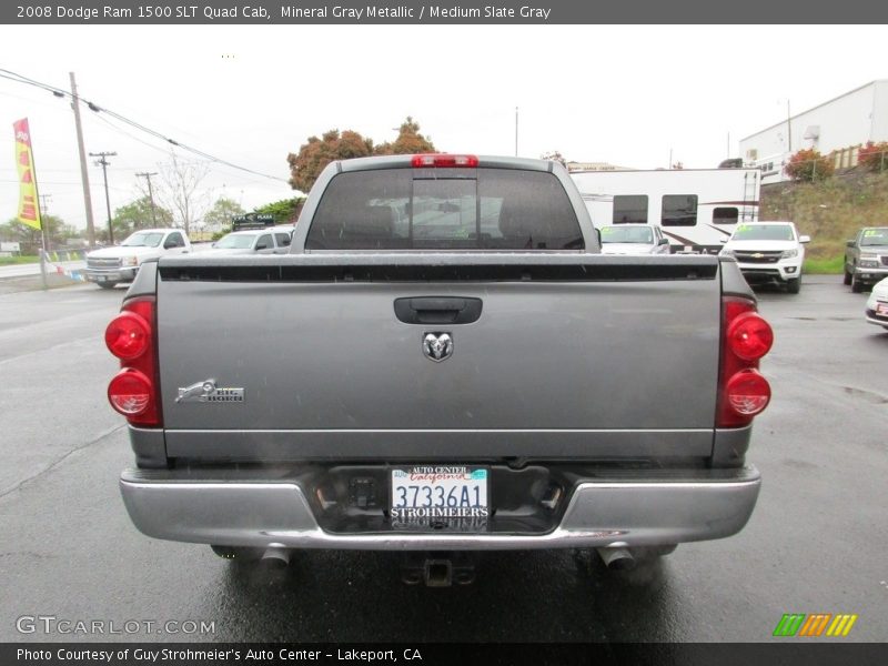 Mineral Gray Metallic / Medium Slate Gray 2008 Dodge Ram 1500 SLT Quad Cab