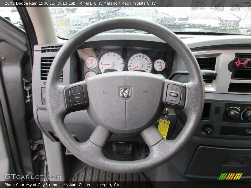 Mineral Gray Metallic / Medium Slate Gray 2008 Dodge Ram 1500 SLT Quad Cab
