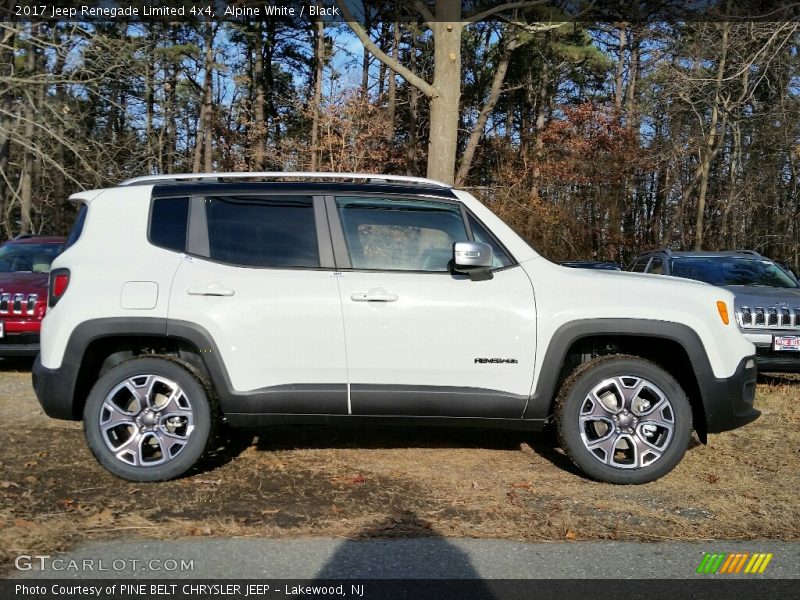 Alpine White / Black 2017 Jeep Renegade Limited 4x4