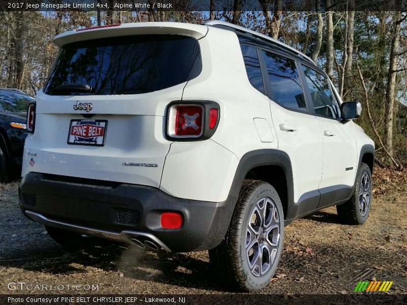 Alpine White / Black 2017 Jeep Renegade Limited 4x4