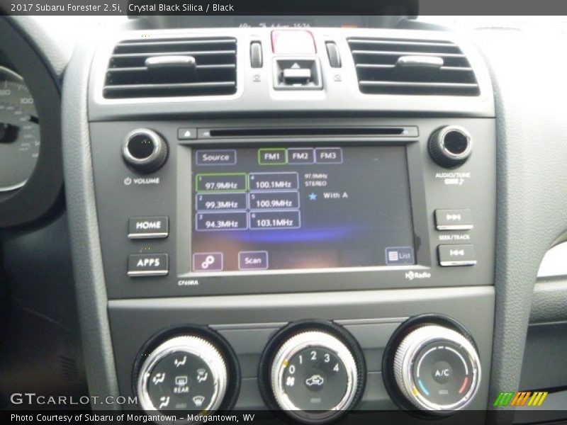 Crystal Black Silica / Black 2017 Subaru Forester 2.5i