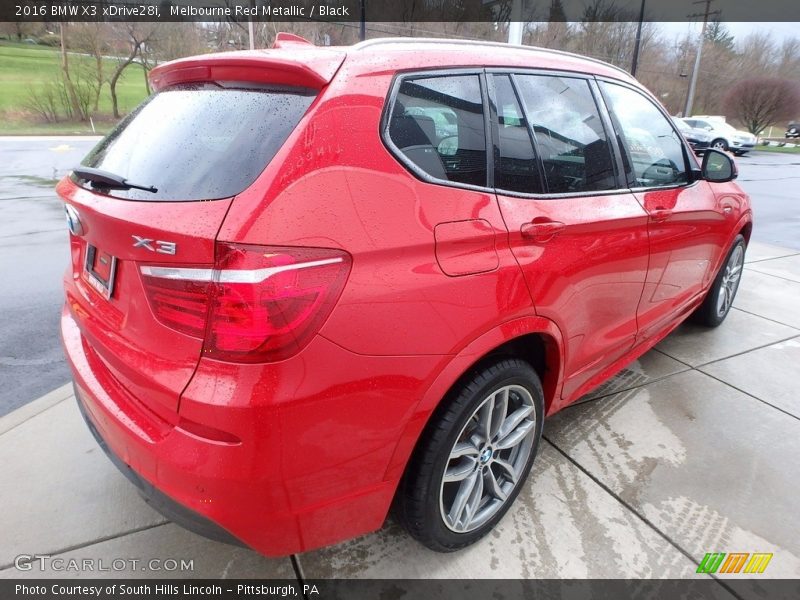 Melbourne Red Metallic / Black 2016 BMW X3 xDrive28i