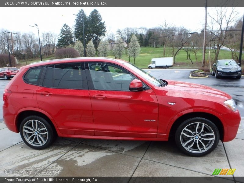 Melbourne Red Metallic / Black 2016 BMW X3 xDrive28i