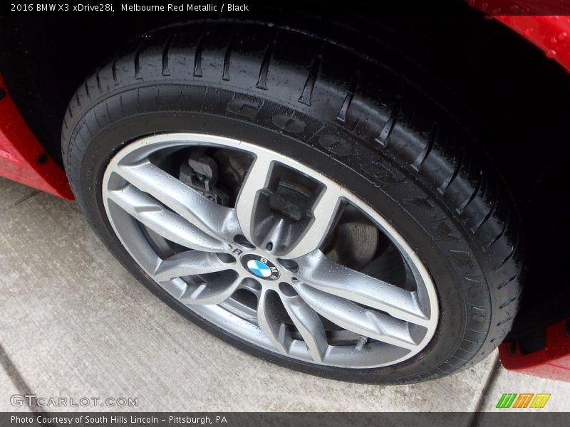 Melbourne Red Metallic / Black 2016 BMW X3 xDrive28i