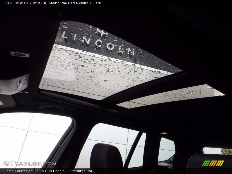 Melbourne Red Metallic / Black 2016 BMW X3 xDrive28i