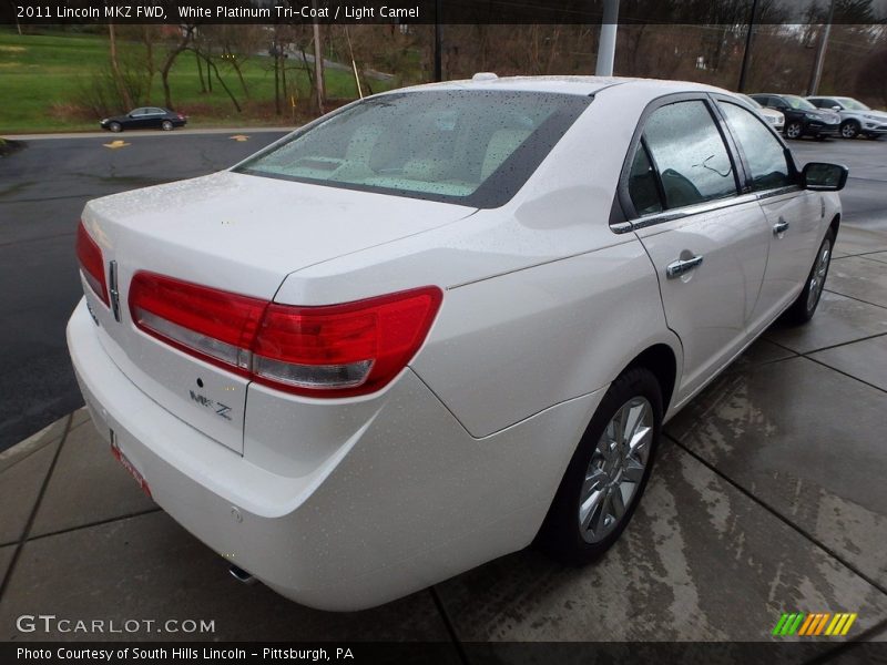 White Platinum Tri-Coat / Light Camel 2011 Lincoln MKZ FWD