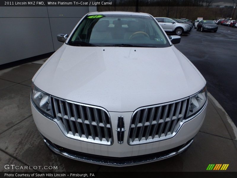 White Platinum Tri-Coat / Light Camel 2011 Lincoln MKZ FWD