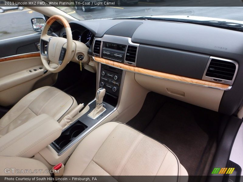 White Platinum Tri-Coat / Light Camel 2011 Lincoln MKZ FWD