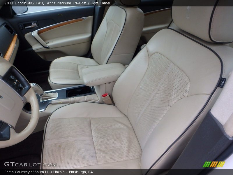 White Platinum Tri-Coat / Light Camel 2011 Lincoln MKZ FWD