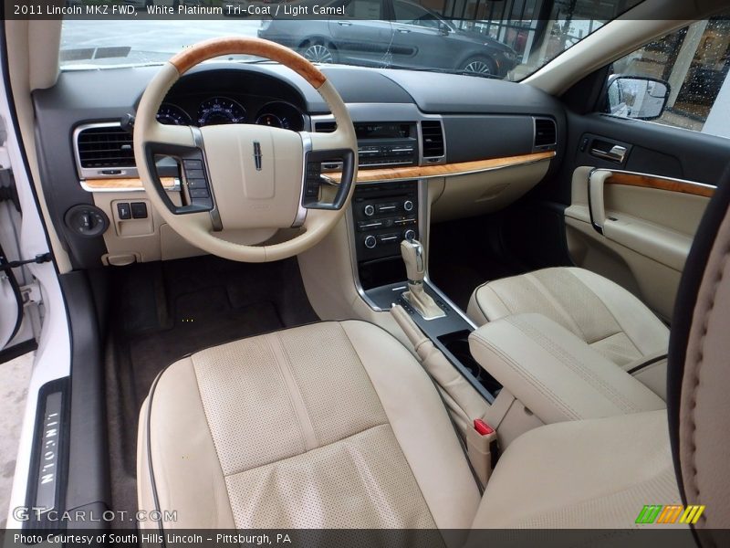 White Platinum Tri-Coat / Light Camel 2011 Lincoln MKZ FWD
