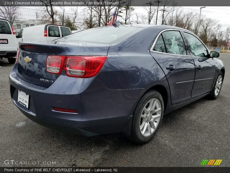 Atlantis Blue Metallic / Jet Black/Titanium 2014 Chevrolet Malibu LT