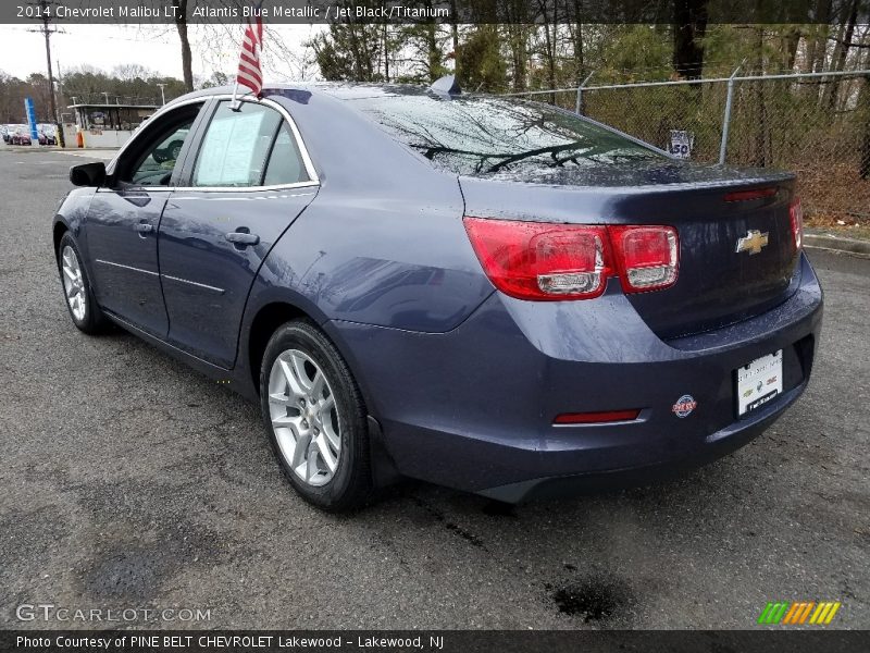 Atlantis Blue Metallic / Jet Black/Titanium 2014 Chevrolet Malibu LT