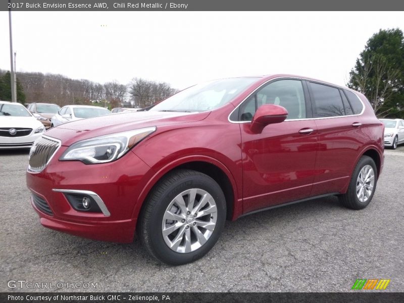Chili Red Metallic / Ebony 2017 Buick Envision Essence AWD