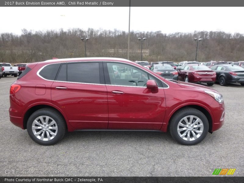 Chili Red Metallic / Ebony 2017 Buick Envision Essence AWD
