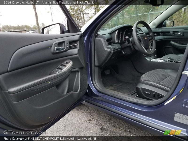 Atlantis Blue Metallic / Jet Black/Titanium 2014 Chevrolet Malibu LT