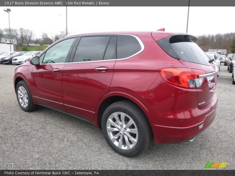 Chili Red Metallic / Ebony 2017 Buick Envision Essence AWD