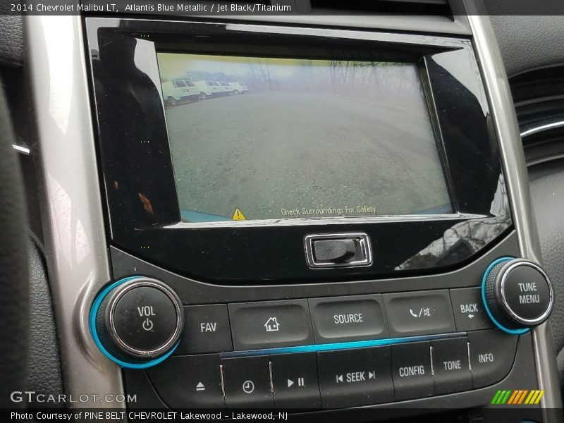 Atlantis Blue Metallic / Jet Black/Titanium 2014 Chevrolet Malibu LT