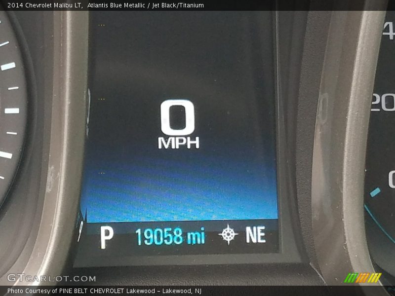 Atlantis Blue Metallic / Jet Black/Titanium 2014 Chevrolet Malibu LT